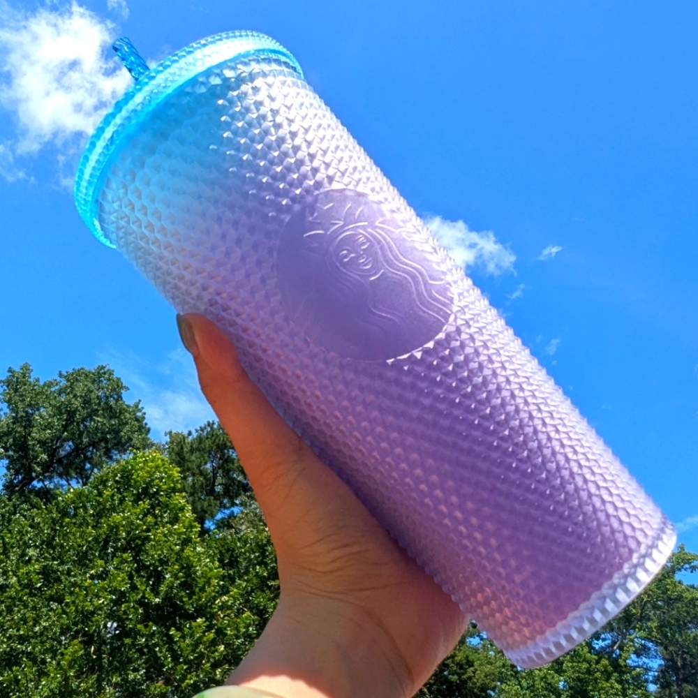 Starbucks Spiked Purple and Blue Gradient Tumbler